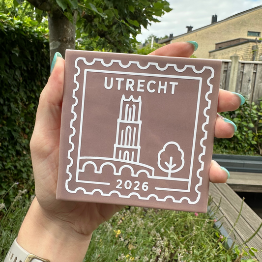 Tegeltje met stad naar keuze