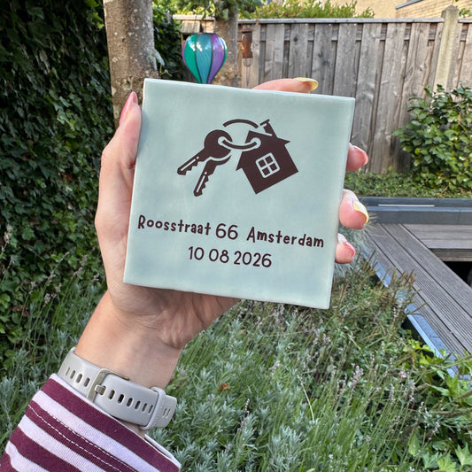 Nieuwe woning tegel