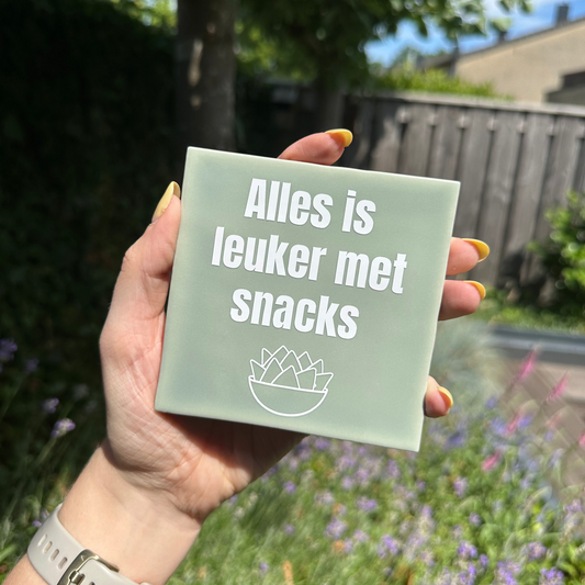 Alles is leuker met snacks